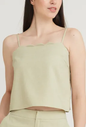 Scalloped Hem Tank Top