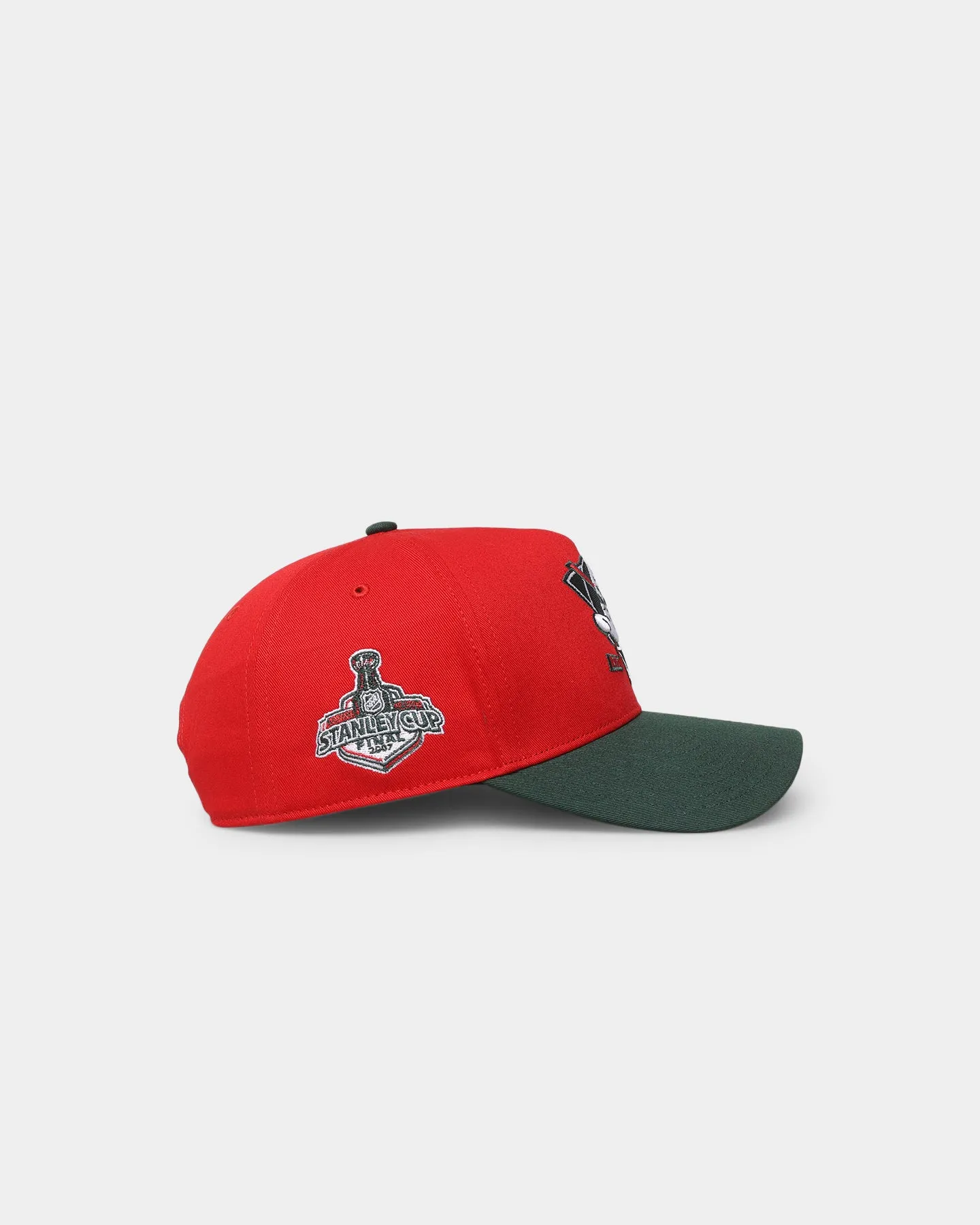 47 Brand Anaheim Ducks 'Scarlet Pines' MVP DT Snapback Red/Dark Green