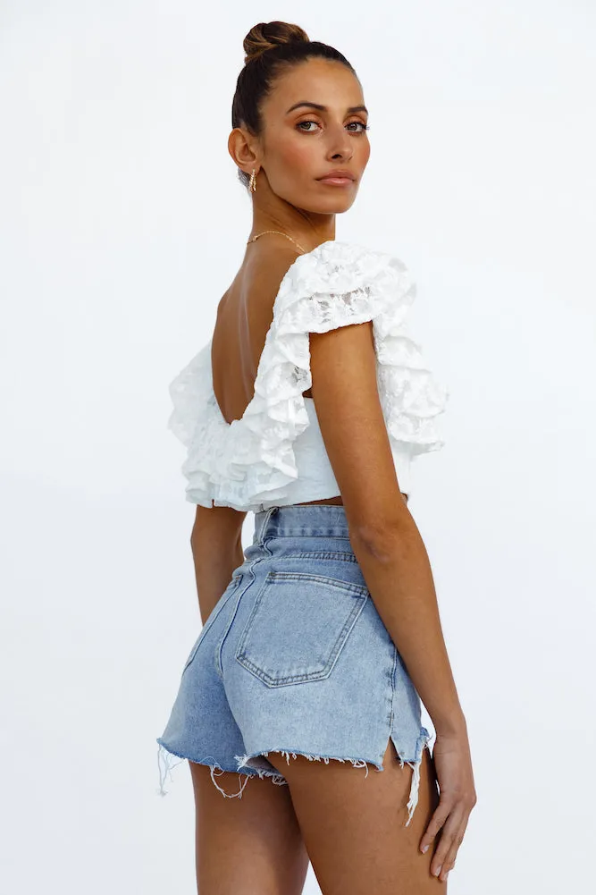 Amiens Crop Top White