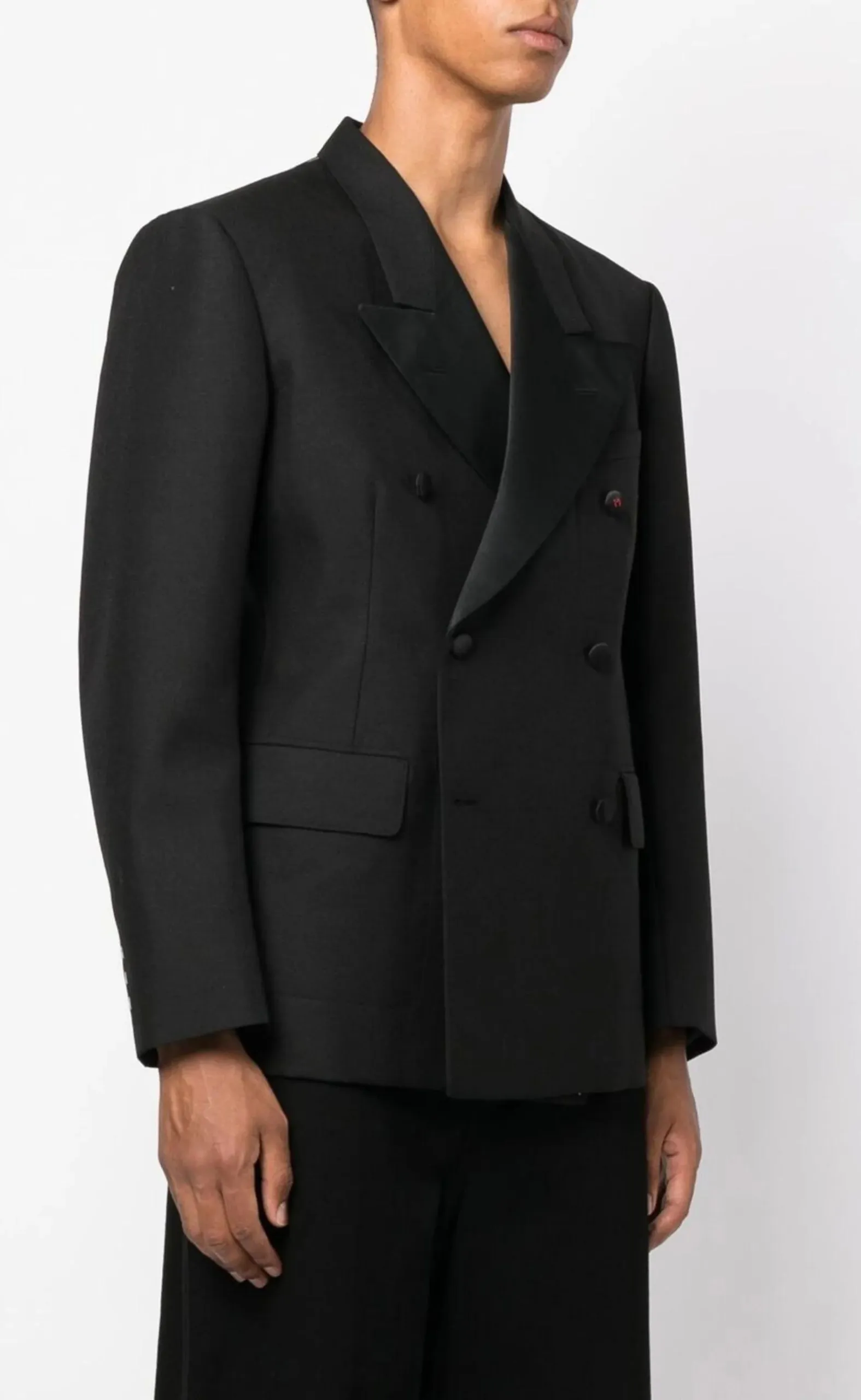 BRITISH MOHAIR BLACK BLAZER