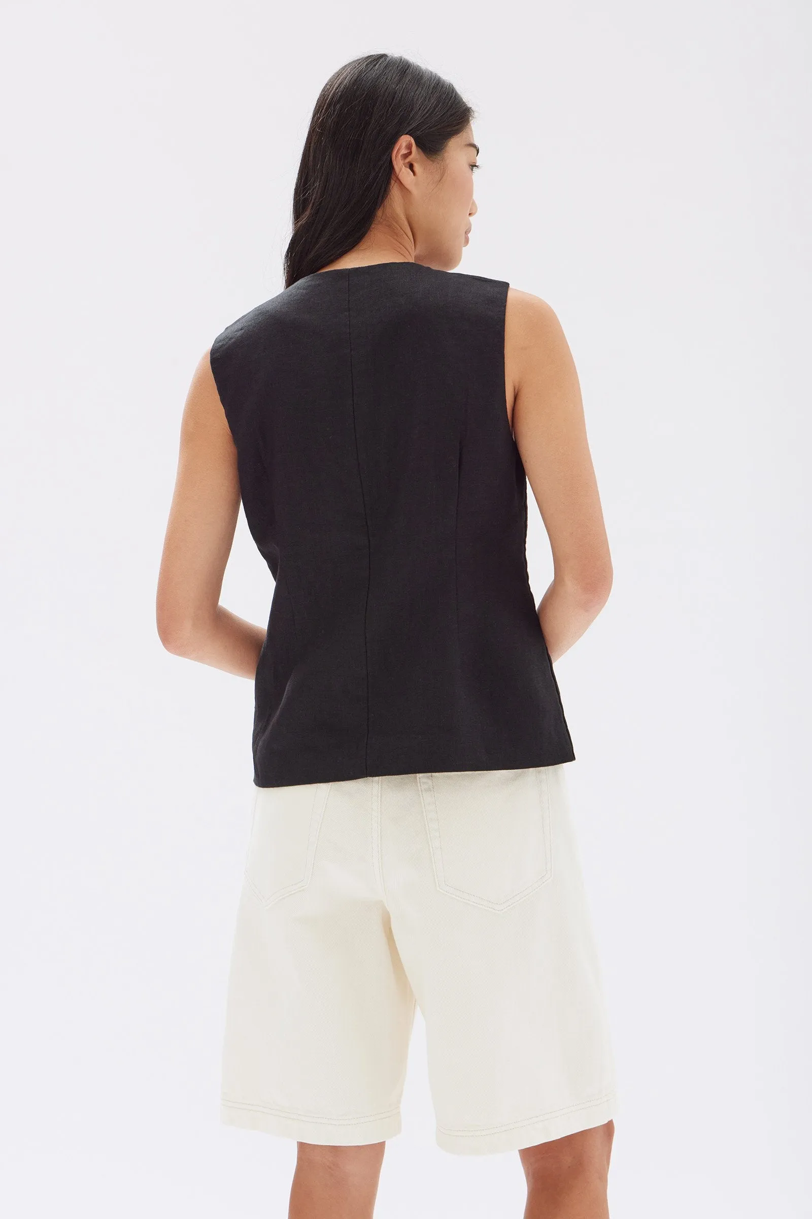 Calla Linen Top