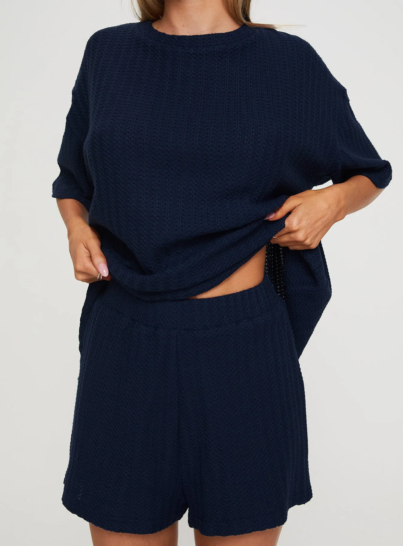 Cammie Knit Set Navy