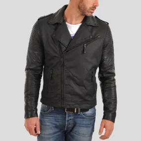 Christopher Black Motorcycle Leather Jacket