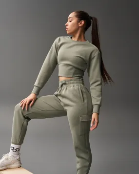 COOL-FEEL Women's Fitted Crew - Olive