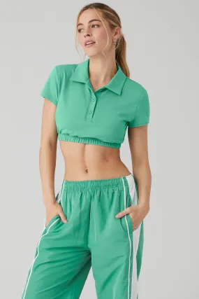 Cropped Prestige Polo - Lettuce