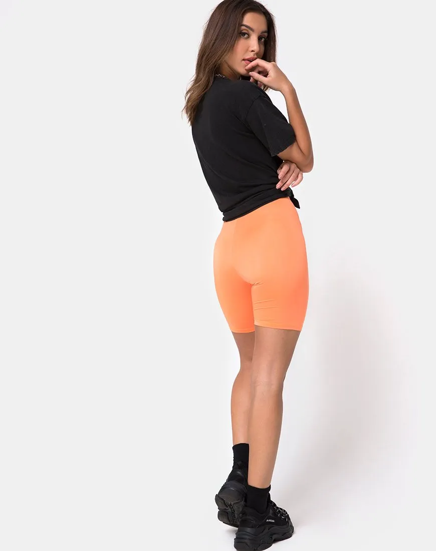 Cycle Short in Fluro Orange