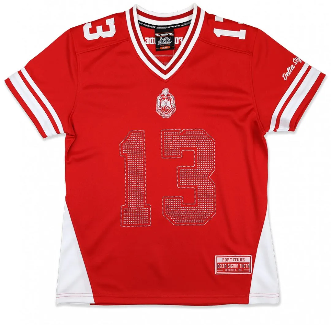 Delta Sigma Theta M13 Football Jersey Red