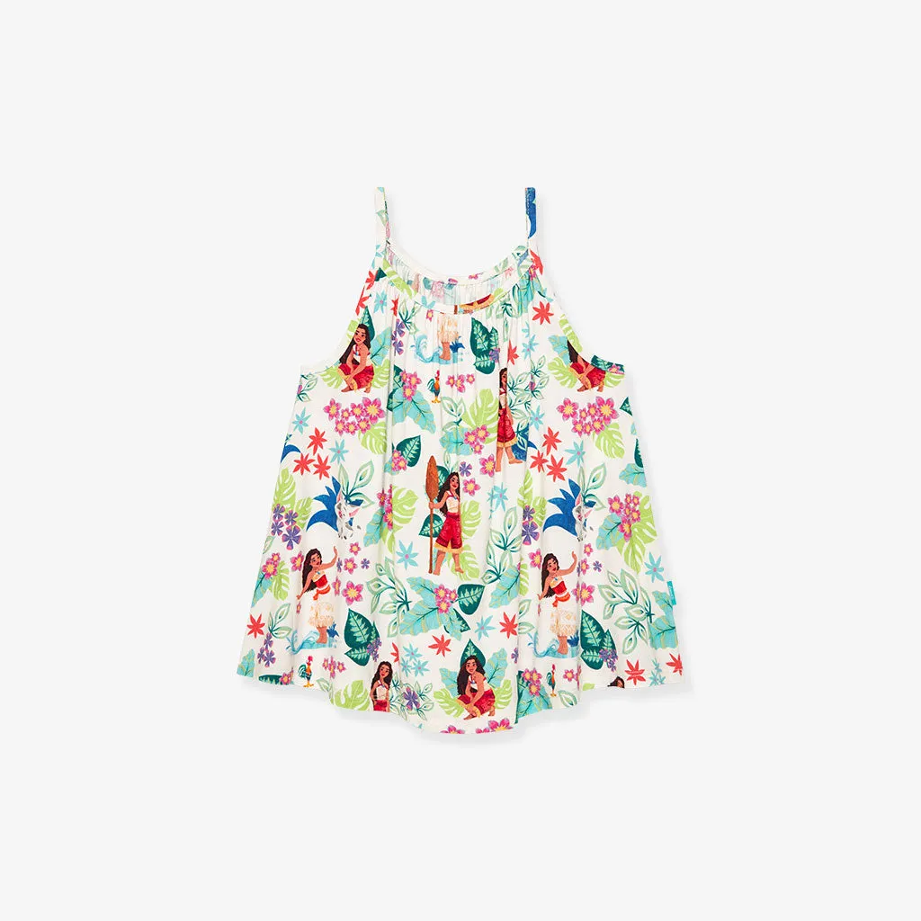 Disney Moana Floral Top Ruffled Short Set