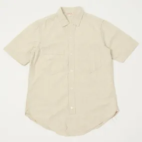 Freewheelers 'Big Bertha' S/S Work Shirt - Raw White