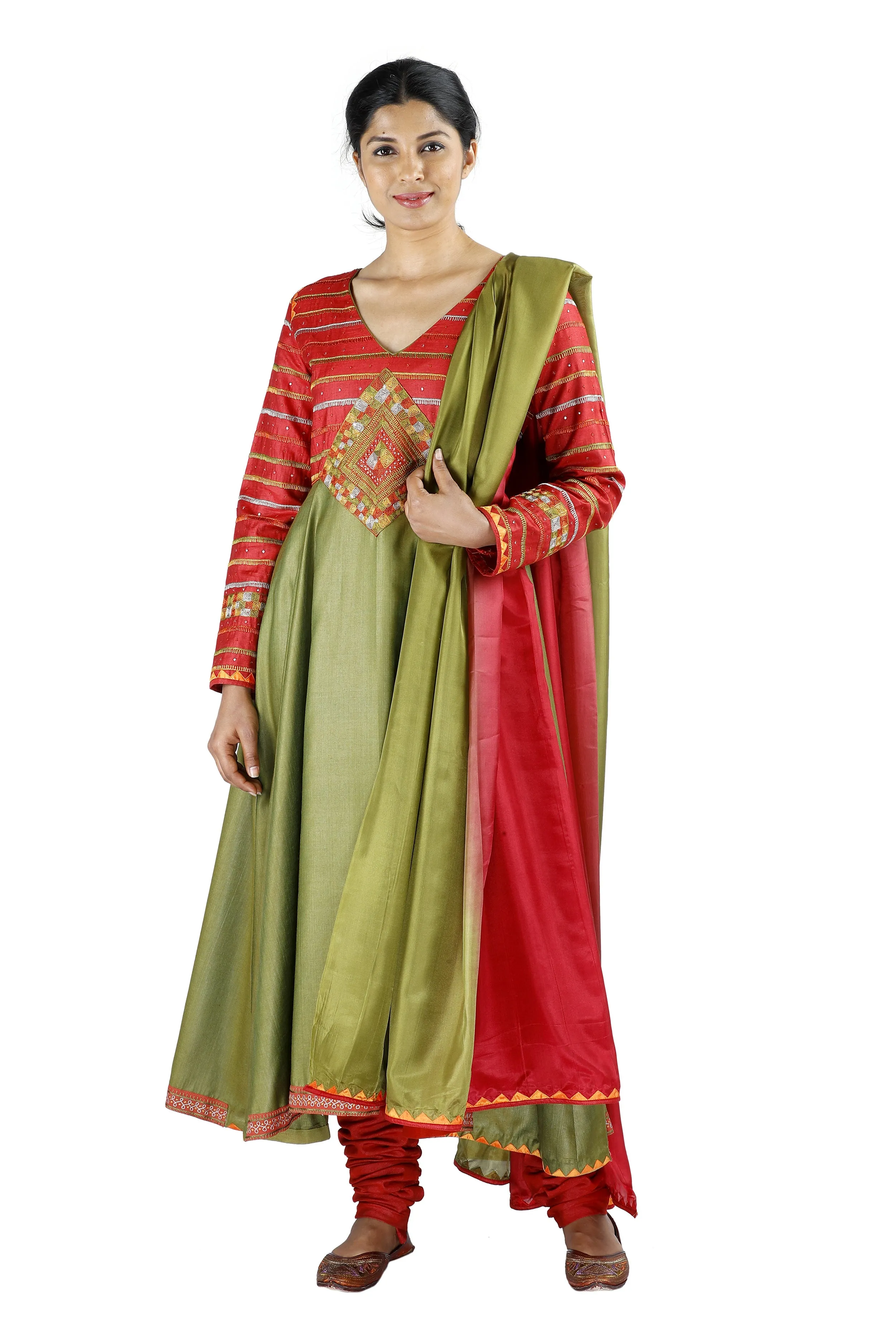 Green Silk Salwar