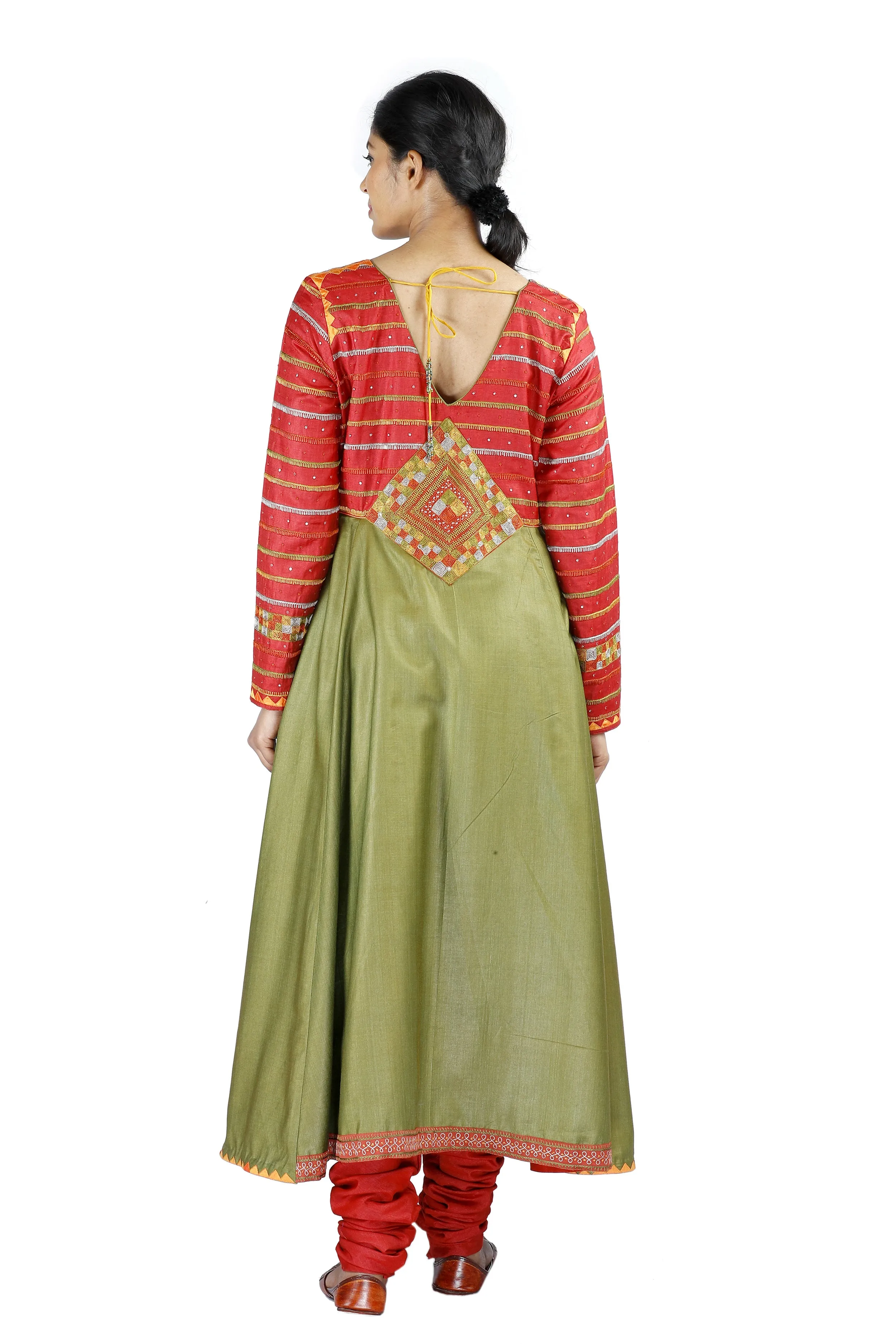 Green Silk Salwar