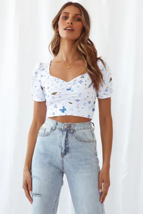 Monarch Moment Crop Tee