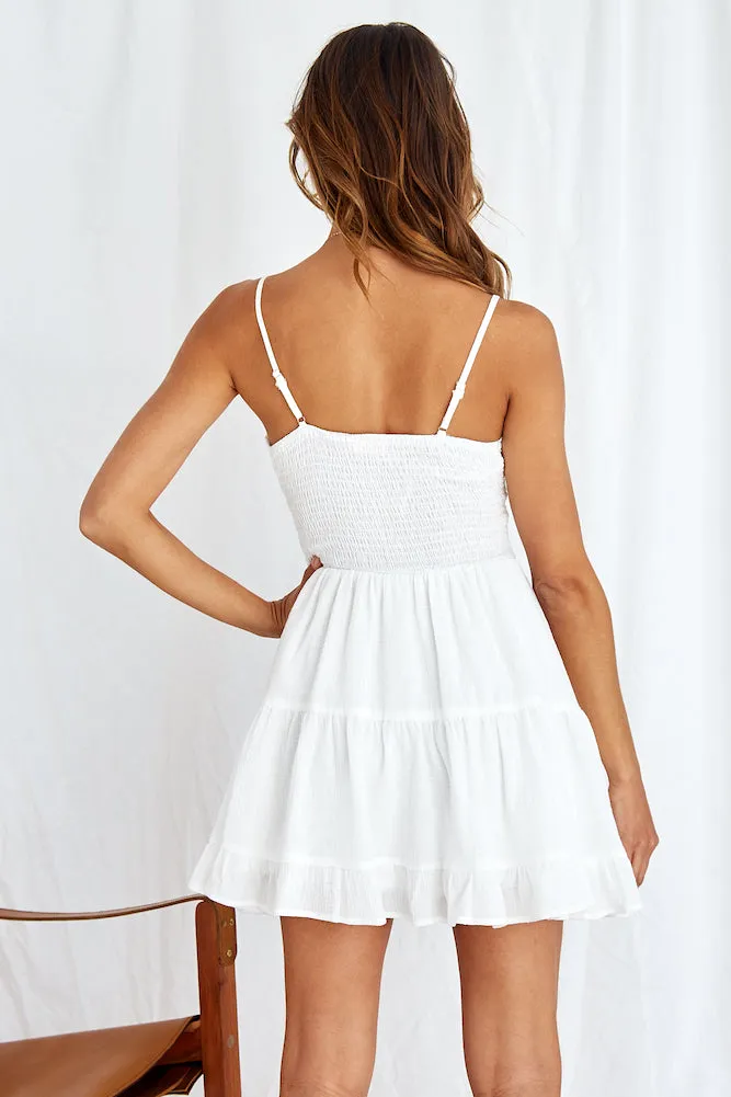 Morpho Flight Dress White