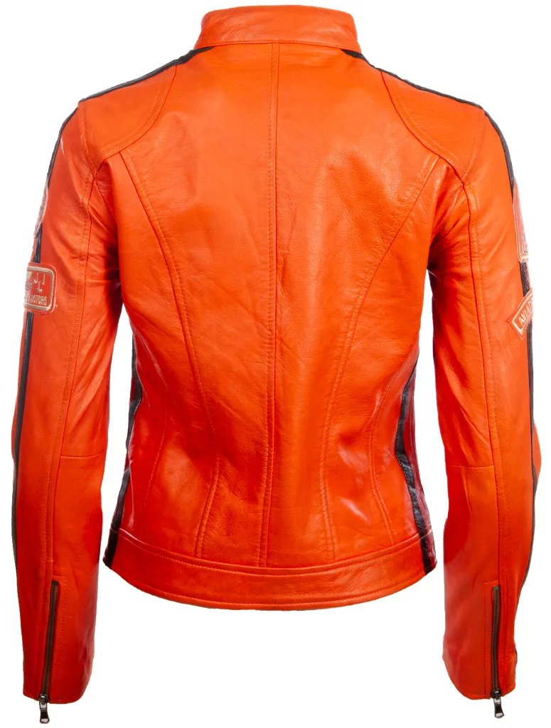 QOOC Women's Racing Biker - Light Orange