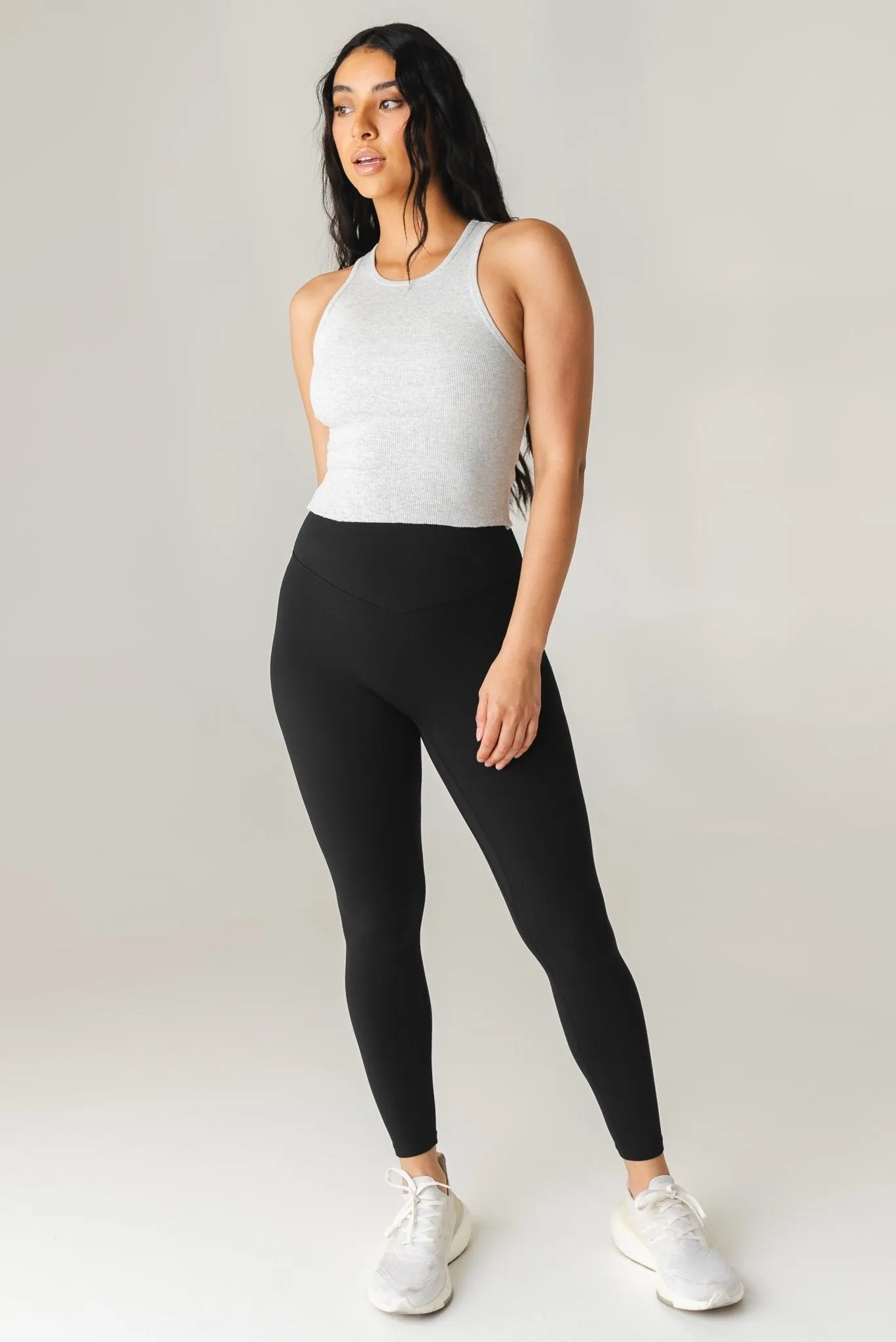 Vitality Basis Rib Full Tank - Heather Grey