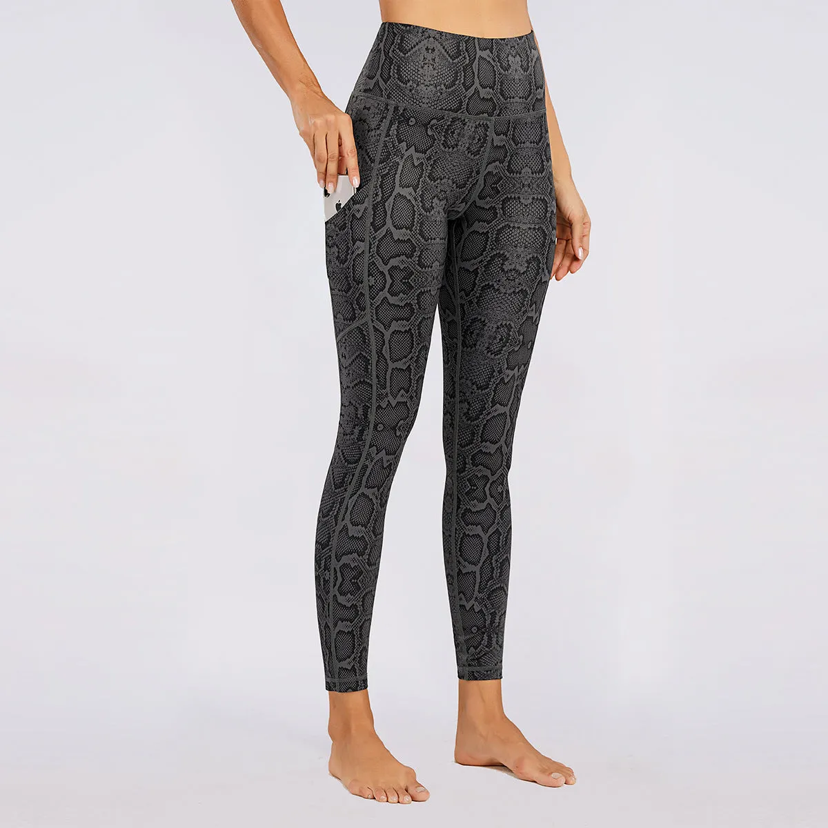 Women's Nabtos® Performance Activewear Yoga High-Waisted Leggings-Snake